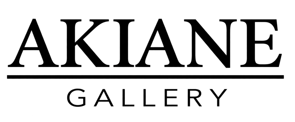 Text logo reading AKIANE in bold, uppercase letters above a horizontal line, with the word GALLERY in thinner uppercase letters below the line. Black text on a light background.